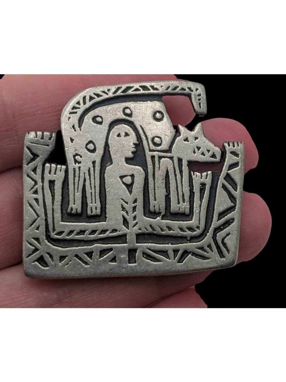 90s Art Brutalist Urban Fetishes Alice Seely Cat Brooch Pin